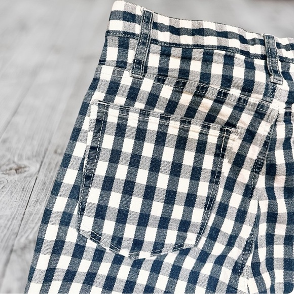 J. Crew ‘10” Vintage Straight Jean’ in Blue & White Gingham Size 27 - Picture 14 of 15